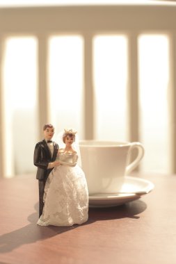 Düğün Gelin ve damat çift bebek