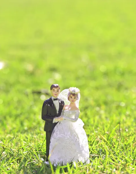 結婚式カップル人形 — ストック写真