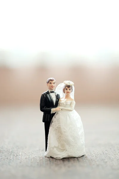 Poupée couple mariage miniature — Photo