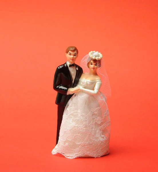 Wedding couple dolls — Stock Photo, Image