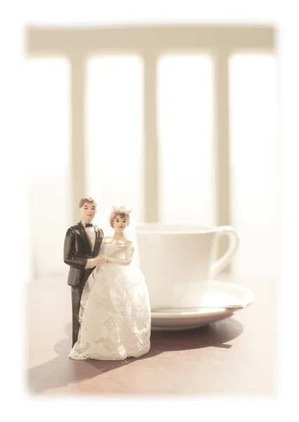 Wedding bride and groom couple doll — Stock Photo, Image