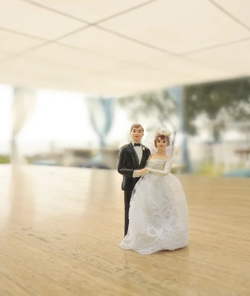 Wedding couple dolls — Stock Photo, Image