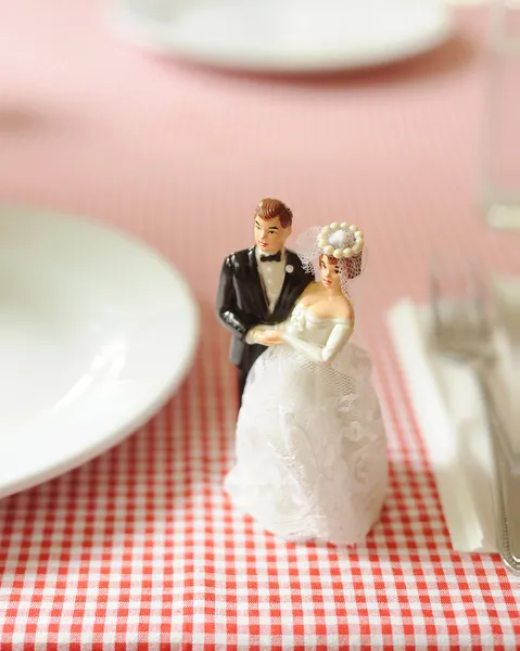 Miniatur-Hochzeitspuppen — Stockfoto