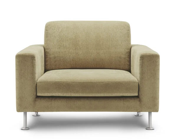 Sofá cinzento mobiliário — Fotografia de Stock
