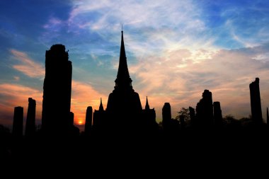 eski siam temple of ayutthaya, Tayland unesco miras kelime