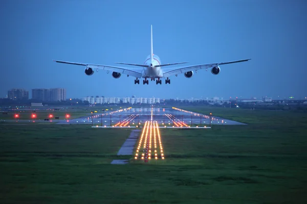 Airplane at takeoff — Stock Photo, Image