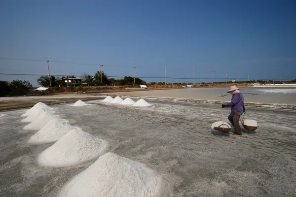 Salt farm, Thailand — Stock Photo, Image