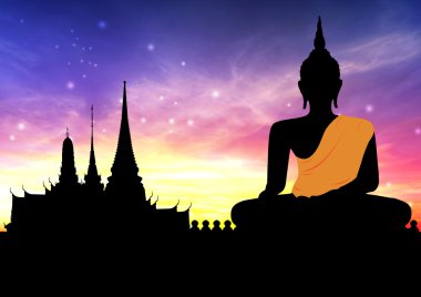 günbatımı Big buddha heykeli