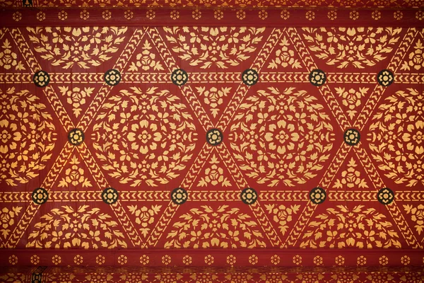 Tajski wzór ściana na tle — Zdjęcie stockowe