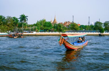 tekne chao phraya Nehri, bangkok, Tayland