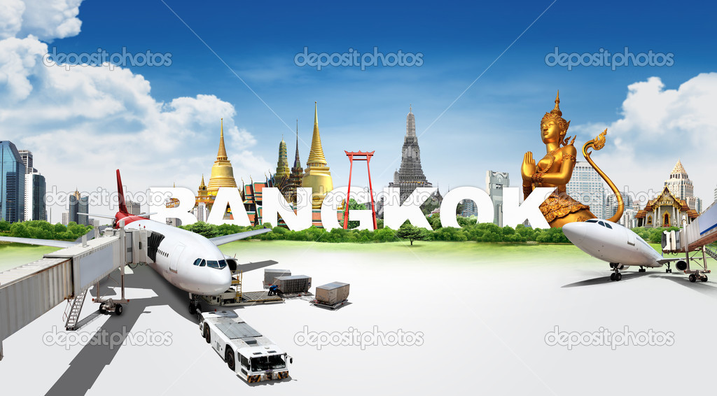 Travel in Bangkok, concept panorama landscape