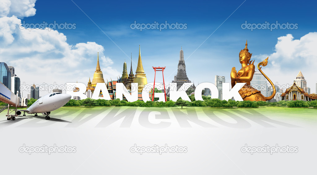 Travel in Bangkok, concept panorama landscape