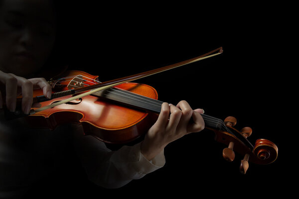 Playing the violin