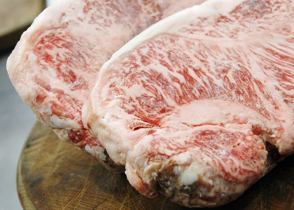 Raw frozen pork — Stock Photo, Image