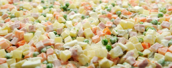 Ensalada tradicional rusa olivier — Foto de Stock