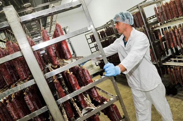 Making Sausage — Stock Photo, Image