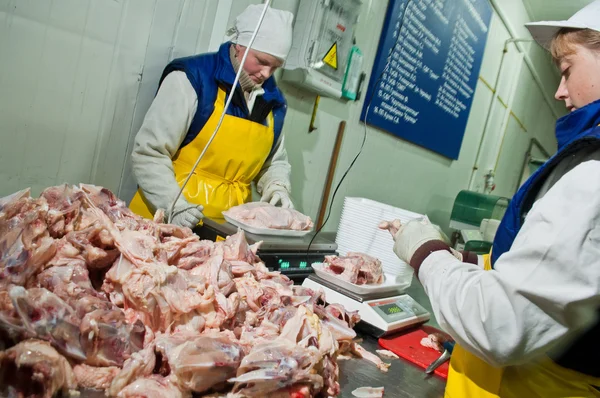 Птицеводство в пищевой промышленности — стоковое фото