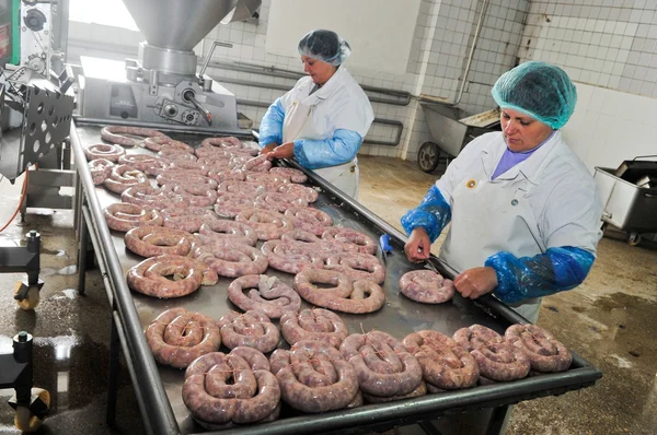 Making Sausage — Stock Photo, Image