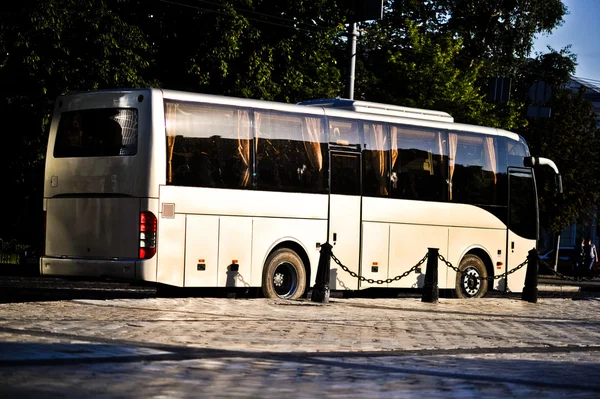 Bus grigio — Foto Stock