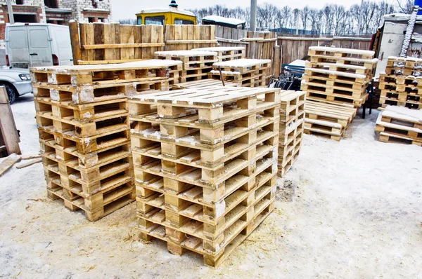 Wooden pallets — Stock Photo, Image