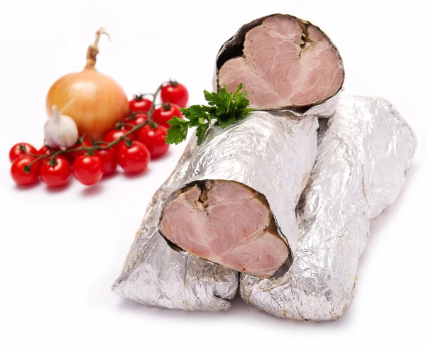 Boiled Pork in a plate — Stock Photo, Image