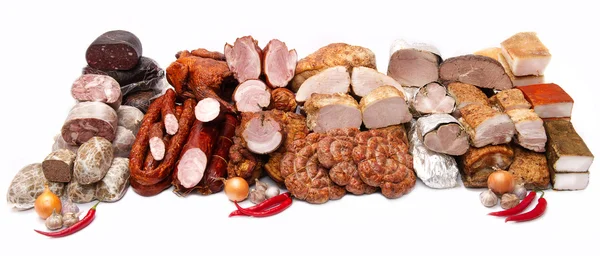 A lot of sausage meat — Stock Photo, Image