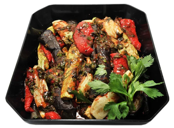 Baked eggplant salad — Stock Photo, Image