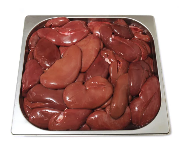 Pork kidney in the pelvis — Stock Image Pork kidney in the pelvis Royalty Free Stock Photos