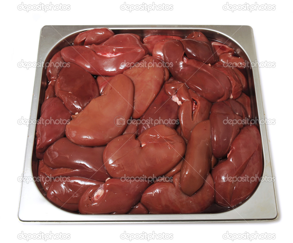Pork kidney in the pelvis