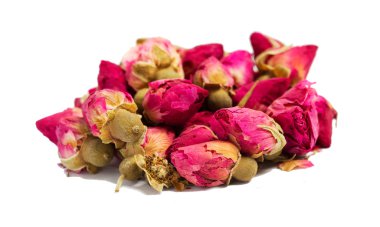 çay beyaz zemin üzerine izole çiçek gül