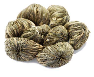 örgü beyaz çay kalp