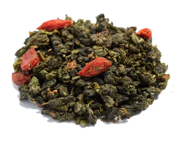 Oolong pół-fermentowana herbata goji — Zdjęcie stockowe