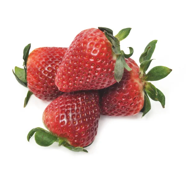 Close up of strawberry on white background with clipping path — Stock Photo, Image