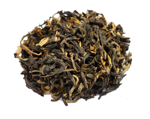 Chinesisches Sonnental mit schwarzem Tee-Blatt — Stockfoto