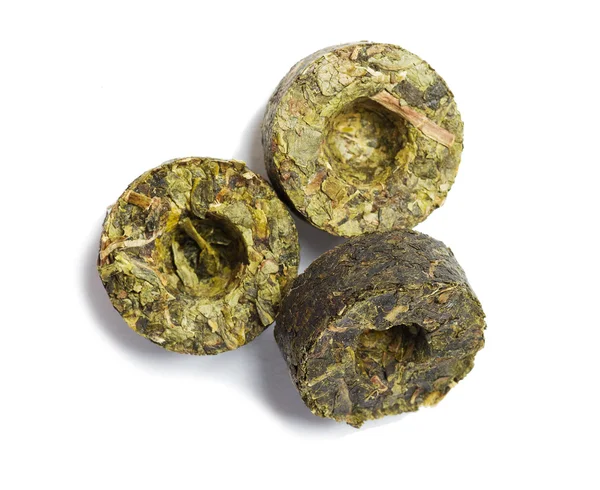 Posfermentirovanny prensado té verde mini Tuo cha —  Fotos de Stock