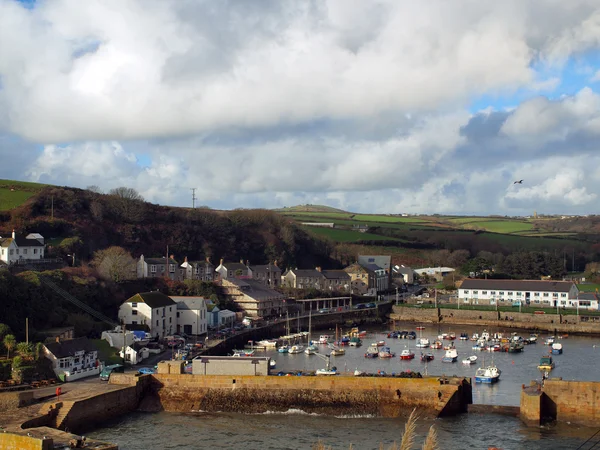 Widokiem na port Porthleven — Zdjęcie stockowe