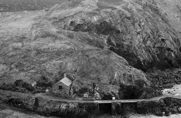 Mullion Cove In Winter — Stok fotoğraf