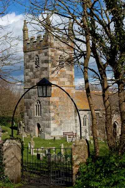 St wynwallow Kościół Kornwalii — Zdjęcie stockowe