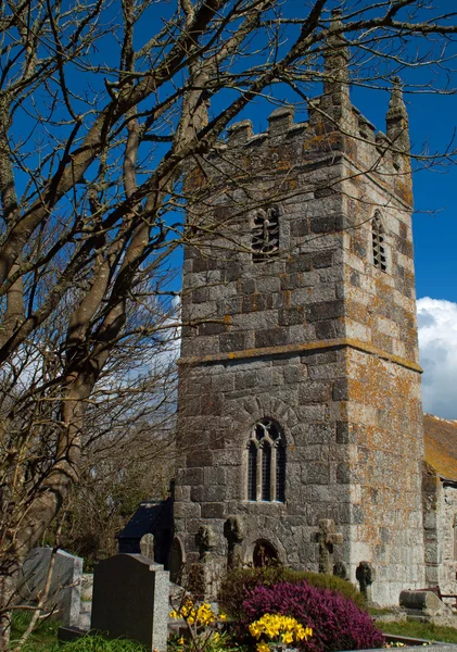 St wynwallow kerk cornwall — Stockfoto