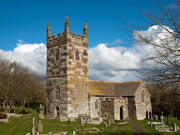 Iglesia de St Wynwallow Cornwall Fotos De Stock