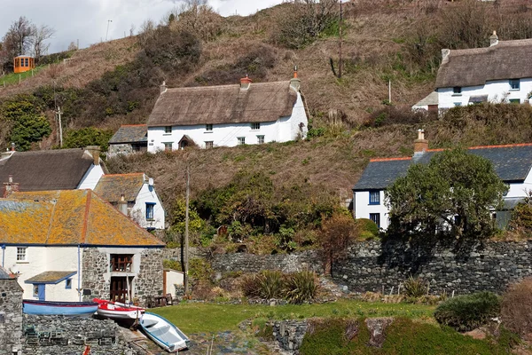 Cadgwith Cove Cottages — Stock Photo, Image