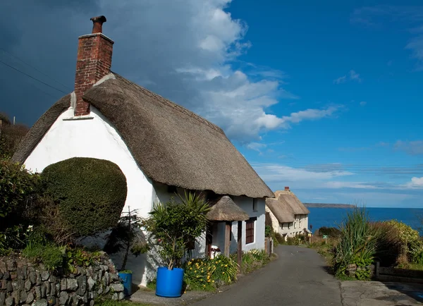 Cottages at Church Cove Cornwall — Stock Photo, Image