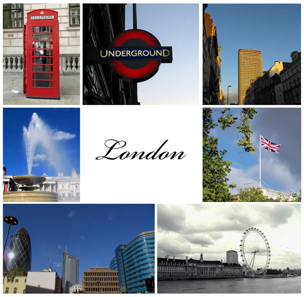 Kolaż Londyn — Zdjęcie stockowe