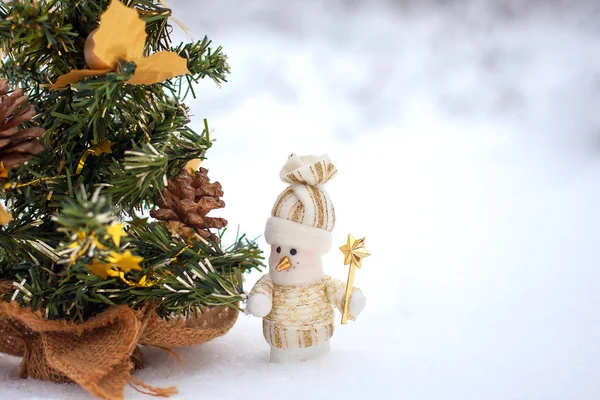 Toy snowmen — Stock Photo, Image