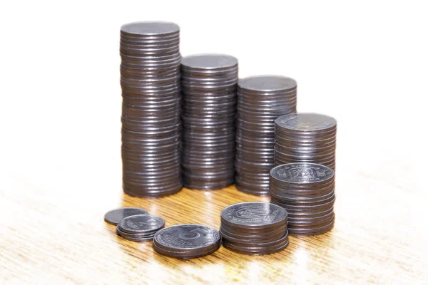 Stappen van munten — Stockfoto
