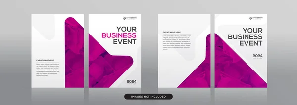 Set Von Multipurpose Corporate Book Cover Design Vorlage Format Premium — Stockvektor