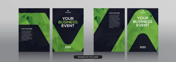 Set Von Multipurpose Corporate Book Cover Design Vorlage Format Premium — Stockvektor