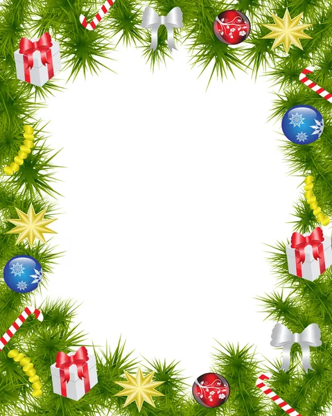 Kerstmis frame — Stockvector