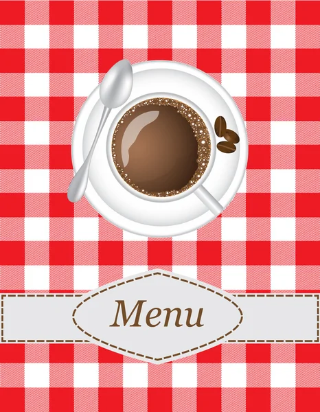 Menù caffè — Vettoriale Stock