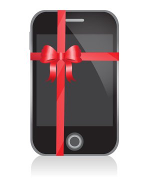 hediye olarak bir yay ile telefon